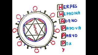 Easy ways to remember DNA viruses in less than 60 seconds [upl. by Primalia]