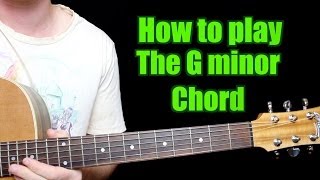 How to Play  G minor Chord Guitar [upl. by Nodnarbal]