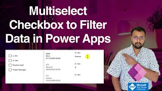 Multiselect Checkbox Filter in Power Apps Gallery [upl. by Ojillib]