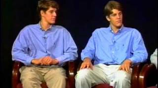 Winklevoss twins Tyler amp Cameron cocreators of Facebook interview from 1999 [upl. by Lightfoot]