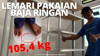 LEMARI PAKAIAN KUAT DARI BAJA RINGAN [upl. by Drwde491]