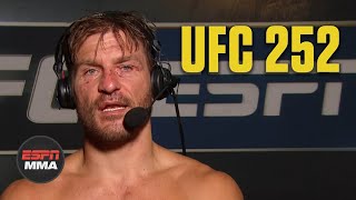 Stipe Miocic reacts to defeating Daniel Cormier  UFC 252 Post Show  ESPN MMA [upl. by Lebiram]