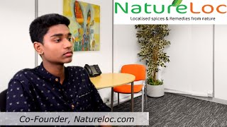 NatureLoC CoFounder Interview Ecommerce startup selling Natural products online from Kerala [upl. by Adianes583]