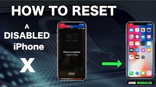 iPhone X  How To Remove Password  Restore Disabled iPhone [upl. by Griz]