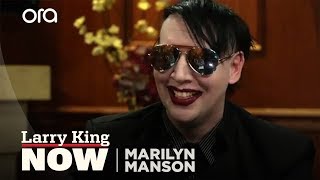 Marilyn Manson on Alice Cooper Blame for School Shootings amp Kanye West vs JayZ Full Interview [upl. by Ognimod]