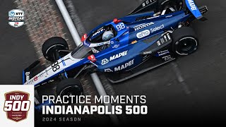 Top moments from opening practice for 2024 Indianapolis 500  Extended Highlights  INDYCAR [upl. by Walrath]