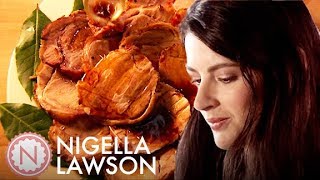 Nigella Lawson’s Loin of Pork with Bay Leaves  Nigella Bites [upl. by Damle]