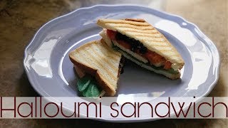 ساندوتش جبنة حلوم مشوي 🥪  Halloumi sandwich recipe [upl. by Woolson620]