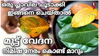 Muttu vedana maran  Remedies for knee joint pain malayalam  Home remedies for knee pain relief [upl. by Arualana]