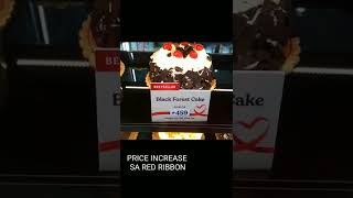 RED RIBBON CAKE LATEST PRICE LIST shortvideoclip [upl. by Drawd]