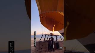 Hot air balloon Cappadocia hotairballoon hotairballoonfestival hotairballoonride [upl. by Fayth]