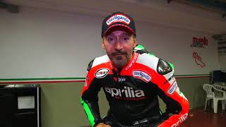 Max Biaggi prova subito la sua RSV4 X al Mugello [upl. by Anait738]