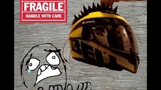 How To Apply Helmet Spikes on Motorcycle Helmet [upl. by Naryk]