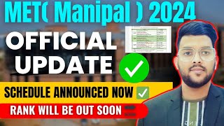 MANIPAl Counselling 2024 Official Schedule Out now ✅  Result will be out soon 🔜 counseling result [upl. by Lledrac]