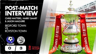 POSTMATCH INTERVIEW  BEDFORD TOWN  FA CUP 1QR REPLAY [upl. by Starks]