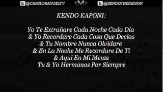 HERMANOS POR SIEMPRE CON LETRA  KENDO KAPONI [upl. by Loggia]