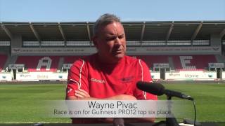 Wayne Pivac Race is on for Guinness PRO12 Top Six [upl. by Atteselrahc]