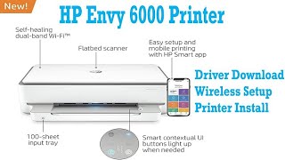 HP Envy 6000 WiFi Setup  HP Printer Wireless Setup  123hpcomsetup [upl. by Hplodnar]