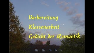 In 90 Minuten Ein Gedicht der Romantik interpretieren können [upl. by Charmian394]