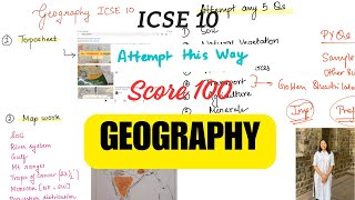 Score 100 in Geography✅  ICSE 10  Attempt this way 💯 [upl. by Eldoria]