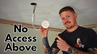 How to Install Downlights With No Access Above  It is Possible [upl. by Bywoods]