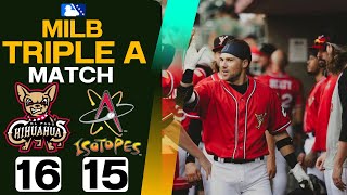 El Paso Chihuahuas Vs Albuquerque Isotope l highlights l TripleA [upl. by Trent]