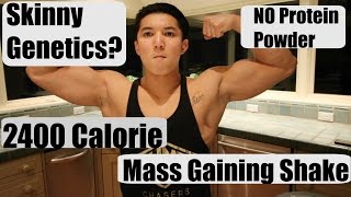 Homemade Mass Gainer Shake  How I gained 20 Lbs in 3 Months [upl. by Lyrradal]