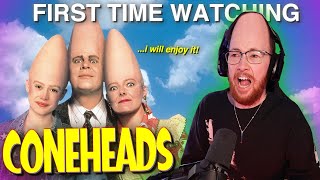 Watching CONEHEADS as a conehead  Movie Reaction [upl. by Alekahs]