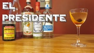 El Presidente  Classic Cuban Cocktail with Blanc Vermouth Rum Curaçao amp Grenadine [upl. by Nirb548]