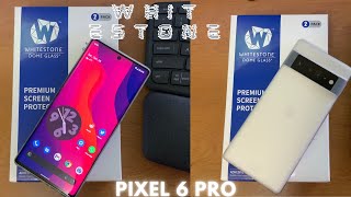 Protect Google Pixel 6  Pixel 6 Pro Best Glass Protector Whitestone Dome Glass [upl. by Cuhp492]