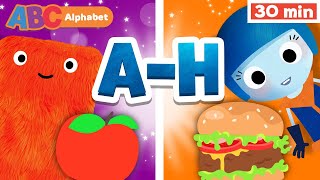 Learn English Alphabet w ABC Galaxy  Educational Videos  Letters A to H  First University [upl. by Notneiuq381]