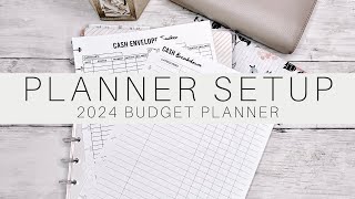 Budget Planner Setup  Cash Envelopes  Budget Frankenplanner  Cash Stuffing 2024 [upl. by Yeliab]