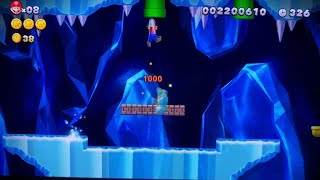 Frosted Glacier5 Icicle Caverns  All Star Coins New Super Mario Bros U Deluxe [upl. by Tyler]