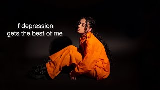 Zevia  if depression gets the best of me Official Lyric Video [upl. by Yerffoej]