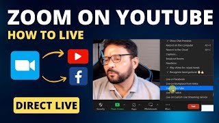 How To Live Stream Zoom Meeting Directly On YouTube Or Facebook  ZOOM Tutorial  Hindi [upl. by Hime]