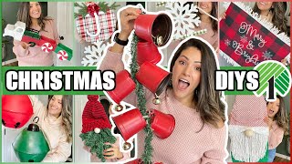 🎄THE BEST Dollar Tree Christmas DIYS to decorate your space ✨ [upl. by Ylrrad]