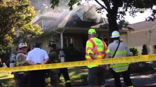 Video Scenes from Hamilton NJ house fire Trentonian [upl. by Torrence]