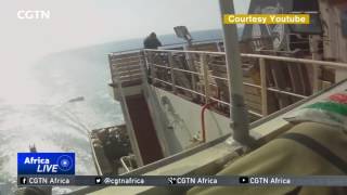 Pirate Attack Foiled An attempted hijacking by Somali pirates caught on camera [upl. by Gamages795]