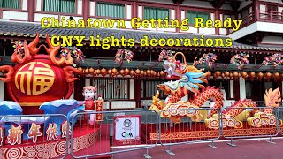 Preview Chinatown 2024 CNY Lights Decor amp Night Market 4K cny2024 singapore chinatown pocket3 [upl. by Haidabo]