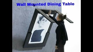 Wall mounted Dining TableSpace saving dining table by Parthcreationhub [upl. by Akeylah]