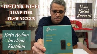 Ucuz küçük ve kuvvetli wifi adaptörü  Tplink TLwn823n [upl. by Lachance]