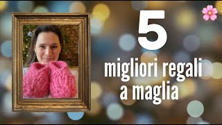 🎄🌸 5 migliori regali di NATALE da lavorare a MAGLIA ⭐️ [upl. by Lamrert]