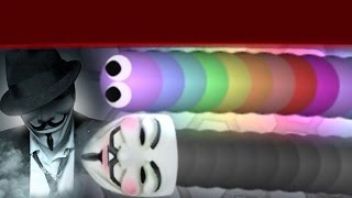 HACKING SLITHERIO ANONYMOUS SKIN  New Slitherio Mods Biggest Snake Gameplay [upl. by Freudberg]