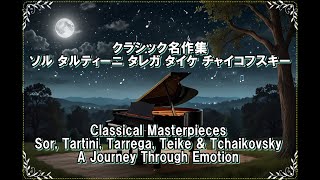 クラシック名作集Classical Masterpieces Sor Tartini Tárrega Teike amp Tchaikovsky A Journey Through Emotion [upl. by Idnim]