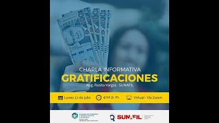 Charla Informativa Gratificaciones [upl. by Einahpehs]