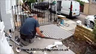 AB Tiling  victorian style outside tiles TIME LAPSE [upl. by Meggie]