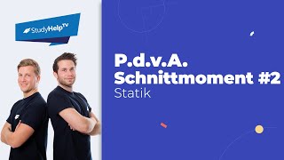 Prinzip der virtuellen Arbeit  Schnittmoment berechnen 2 Technische Mechanik StudyHelp [upl. by Allain242]