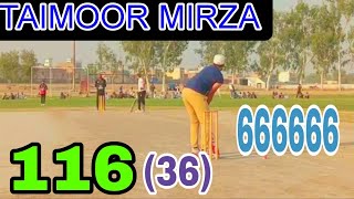 Taimoor Mirza Hits Six Sixes in a Single Over  Historic Tape Ball Cricket Highlights [upl. by Sinnal]