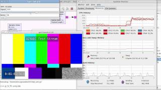 GStreamer  GNU Radio video transmission simulator  first signals [upl. by Ware405]