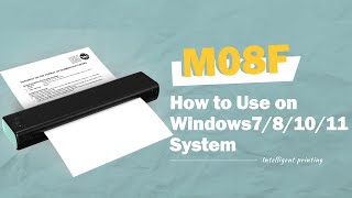 Phomemo M08F with Windows Connection How to use M08F Printer on Windows stytemWin 781011 [upl. by Iorio242]